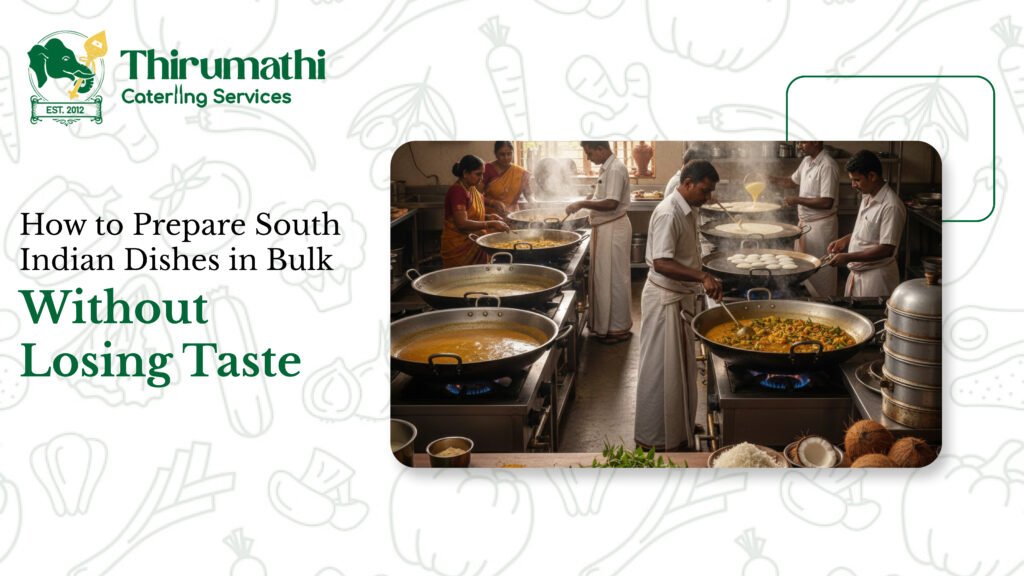 How to Prepare South Indian Dishes in Bulk | Best Catering in Madurai